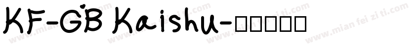 KF-GB Kaishu字体转换